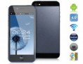 4.0" Android 4.0 MTK6577 1.2GHz 3G Smartphone with dual simkaarts Wi-Fi, Bluetooth, GPS, Capacitive Touch bleu / white.